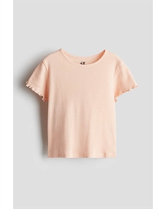 Рубашка из ребристого джерси, оранжевый H&m