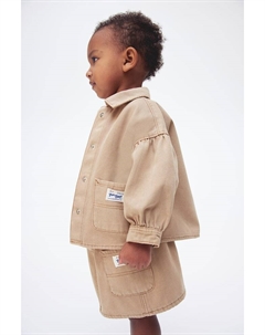 Хлопковая верхняя рубашка, бежевый H&m