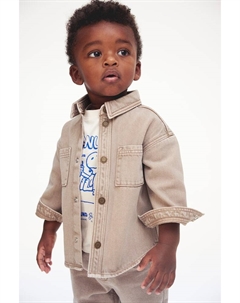 Джинсовая рубашка, бежевый H&m