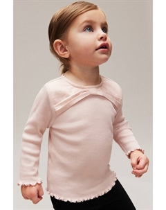 Рубашка из джерси с бантом, розовый H&m