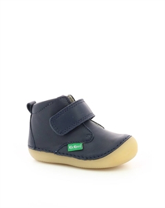 Кожаные ботинки на липучке, синий Kickers kids