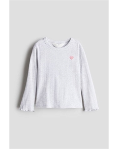 Рубашка из джерси с вышивкой, мультиколор H&m