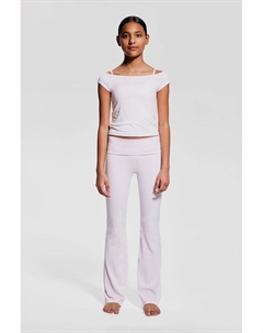 Расклешенные спортивные леггинсы из материала softmove, розовый H&m