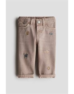 Джинсы с вышивкой, мультиколор H&m