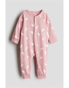 Пижама из хлопка с принтом, мультиколор H&m