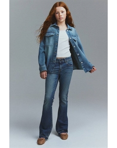 Расклешенные джинсы с низкой посадкой, синий H&m