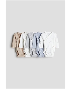 Упаковка из 5 обтягивающих боди, мультиколор H&m