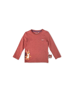 Рубашка с длинными рукавами «Осень-Лес» детская, красный Sigikid