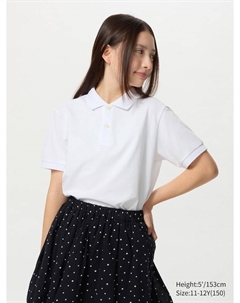 Рубашка поло dry piqué, цвет 00 белый Uniqlo