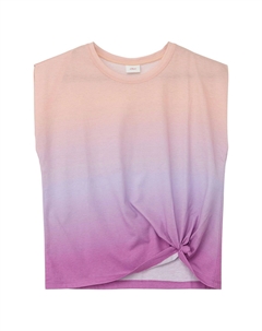 Рубашка, градиентный цвет, узел, детская, цвет 47d1 Lilac/ Pink S.oliver