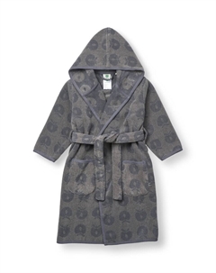 Халат Bathrobe Apfel, серый Småfolk
