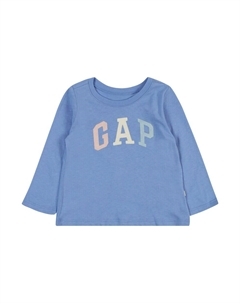 Лонгслив Shirt, цвет dusty blue/pastel blue Gap
