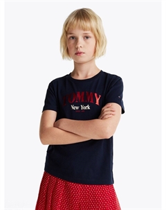 Футболка Shirt, темно-синий Tommy hilfiger