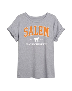 Струящаяся футболка студенческой команды Salem Massachusetts для юниоров, серый Licensed character