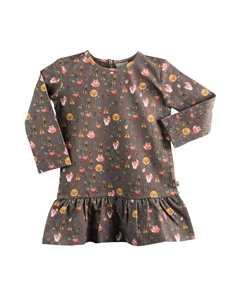 Платье Dress, темно-коричневый Milk & muffin