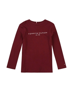 Лонгслив Shirt Essential, красный Tommy hilfiger