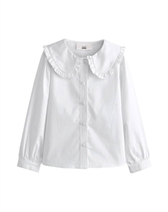 Лонгслив Shirt, белый Next