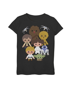 Симпатичная футболка с героями «Звездных войн» для девочек 7–16 лет в стиле каваи Star wars