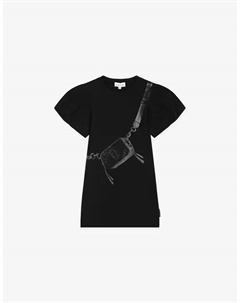 Платье мини с круглым вырезом, черный The marc jacobs