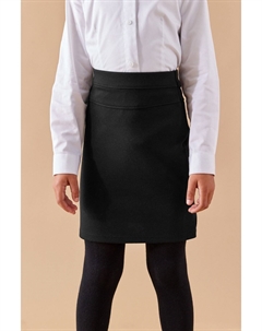 Юбка-карандаш без застежек из эластичного трикотажа, черный Next