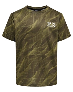 Футболка Shirt, темно-зеленый Hummel