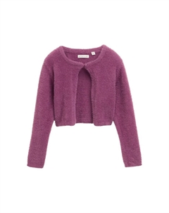 Вязаный кардиган Knit Cardigan, фиолетовый Tom tailor