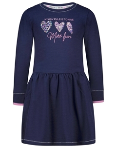 Платье Dress More Fun Hearts, морской синий Salt and pepper