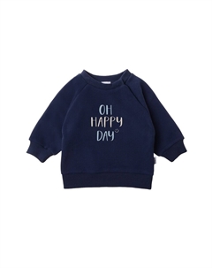Худи Sweatshirt Oh happy day, темно-синий Лилипут