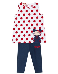 Спортивный костюм Tracksuit Dotted Doll, разноцветный Denokids