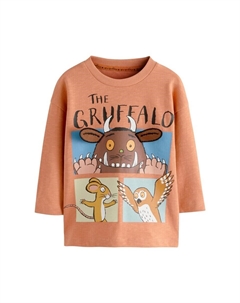 Лонгслив Shirt, коричневый Next