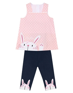 Спортивный костюм Tracksuit Hello Rabbit, розовый Denokids