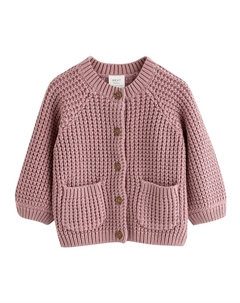 Вязаный кардиган Knit Cardigan, темно-розовый Next