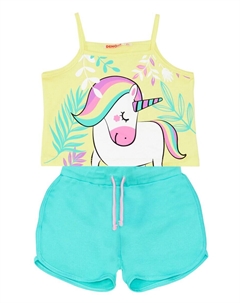 Спортивный костюм Tracksuit Unicorn Jungle, желтый Denokids