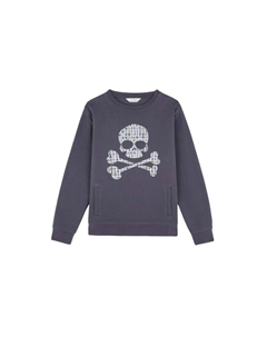 Худи Sweatshirt Type Skull, синий Scalpers