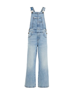 Брюки Loose fit Overalls, синий деним We fashion