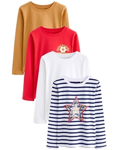 Лонгслив Shirt, белый Next