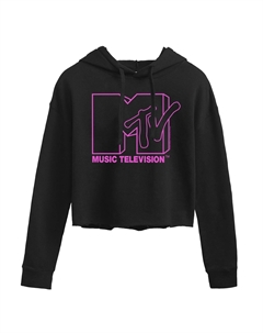 Худи с рисунком с логотипом MTV, черный Licensed character