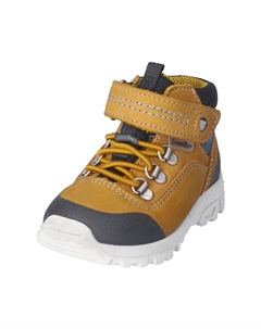 Кожаные/текстильные ботильоны, горчичный Pepino