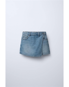 Джинсовая бермудская шорты, синий Zara