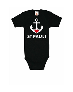 Детское боди Сен-Паули, черный Logoshirt