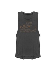 Футболка с мышцами из натуральных материалов для юниоров со средним цветочным узором и рисунком Unbranded