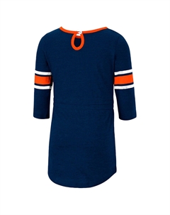 Платье в полоску с короткими рукавами и темно-рыжими тиграми для девочек для малышей Heathered Colosseum