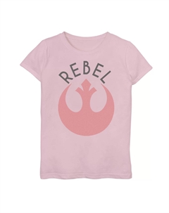 Простая футболка с логотипом Rebel для девочек 7–16 лет Star wars