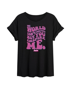 Струящаяся футболка The Movie Inspire Me для юниоров, черный Barbie