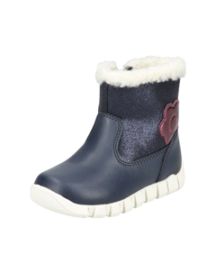 Ботильоны из искусственной кожи, темно-сине-розовый Geox