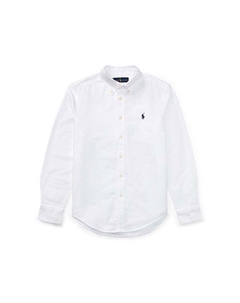 Детская хлопковая рубашка для детей 134-176 см., белый Polo ralph lauren