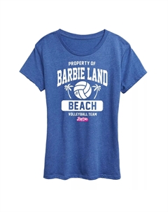Футболка Juniors' The Movie Property Of Land с изображением команды по пляжному волейболу, синий Barbie