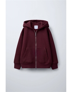 Толстовка с капюшоном и застежкой-молнией, бордовый Zara