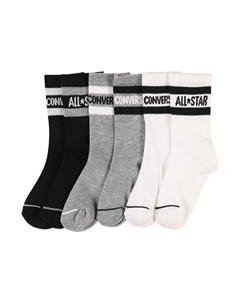 Носки Socks, цвет grey/black/white Converse