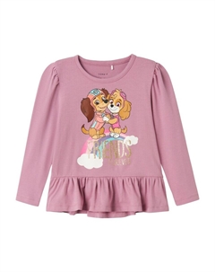 Лонгслив Shirt Paw Patrol, фиолетовый Name it